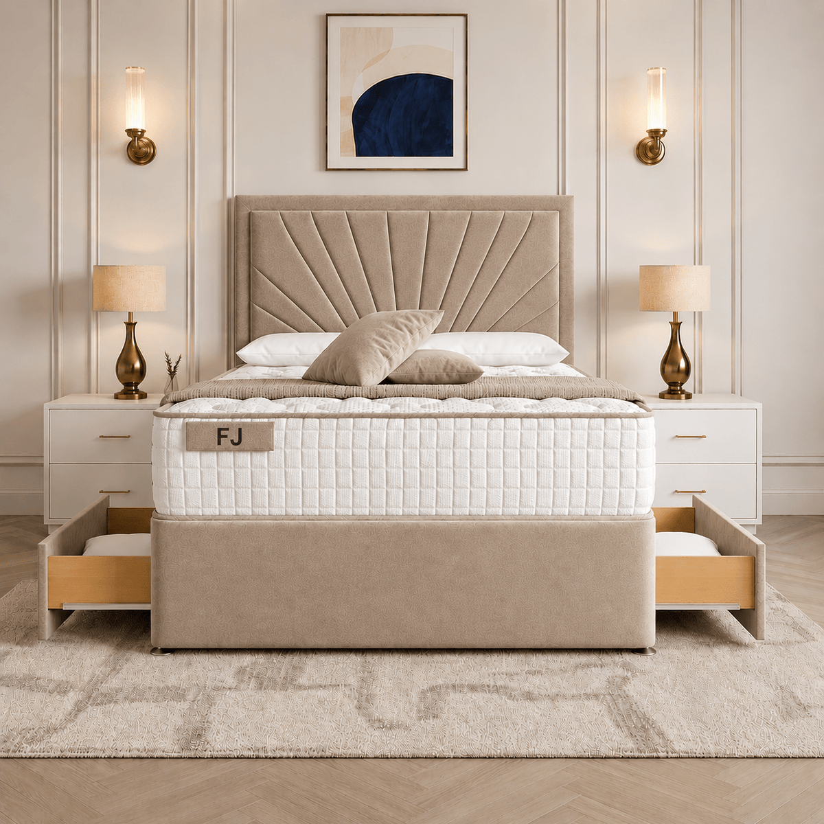 Paine Horizon Border Divan Bed