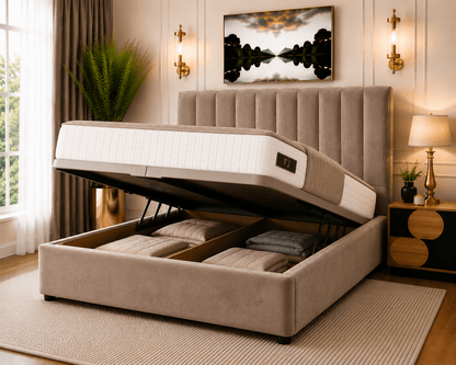 Amelia Petite Line Ottoman Bed