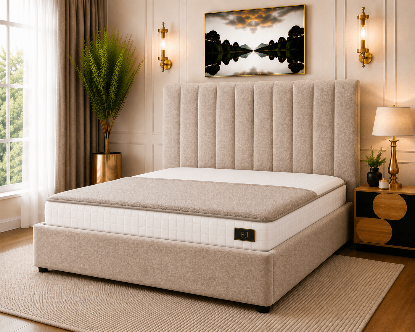 Amelia Petite Line Ottoman Bed