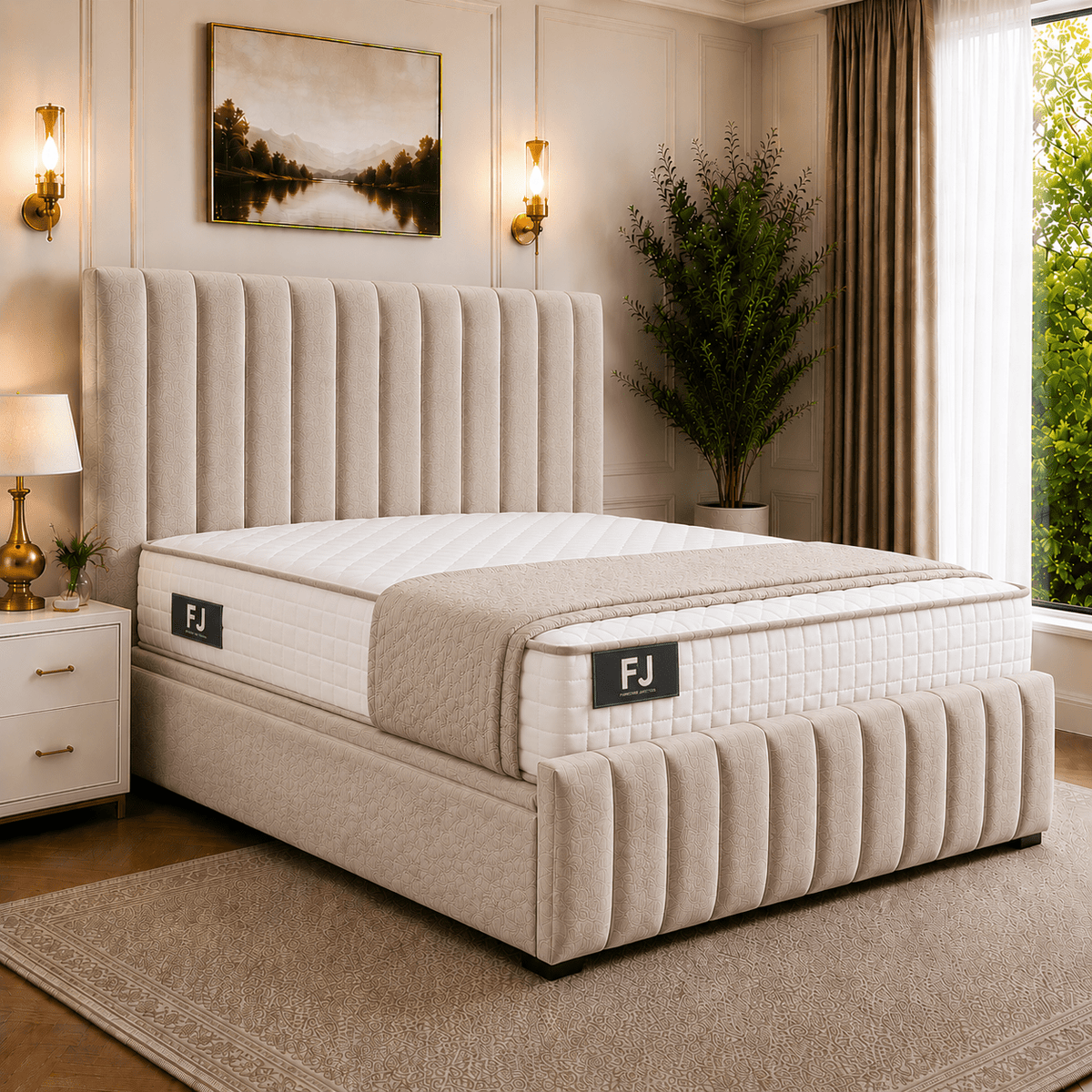 Amelia Petite Line Ottoman Bed (with Headboard & Footboard)